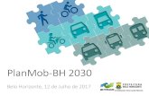 PlanMob-BH 2030 · Bicicletas públicas (Bike BH) Rede Cicloviária Paraciclos Bicicletários Circulação Calma Zona 30 Mobilidade Coletiva Linhas de vilas e favelas. Linhas noturnas