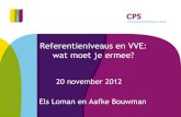 Referentieniveaus en VVE: wat moet je ermee?pdf.swphost.com/logacom/vversterk-congres/DS_2._Els... · 2012. 11. 27. · 1) Evalueren groepsplan en verzamelen leerlingengegevens in