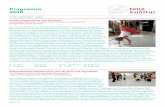 Programm 2015 - tanzkuhltur · Tanzworkshops im Strohtanzraum Vielfältige Tanz- und bewegte Naturerlebnisse zwischen Tieren, Heu und Stroh Es duftet nach Heu, die Kühe nebenan kauen