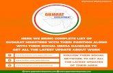 HERE WE BRING COMPLETE LIST OF GUJARAT MINISTERS WITH ... · here we bring complete list of gujarat ministers with theri position along with their social media handles to get all