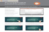 Komme i gang med POWERPOINT - Scandec · ferdig med eller avslutter presentasjonen vil PowerPoint spørre deg om du vil beholde eller forkaste annotasjonen. Du lagrer først ved Lagre