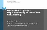 Inspirations oplæg Implementering af Antibiotic Stewardship...2017/11/13  · Nordsjællands Hospital Inspirations oplæg –Implementering af Antibiotic Stewardship Dorthe Vilstrup