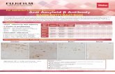 Anti Amyloid β Antibody - Fujifilm · 2019. 10. 17. · x For Alzheimer’s Disease Research Anti Amyloid β Antibody BAN50/BNT77/BA27/BC05 Immunohistochemistry -brain in Alzheimer’s