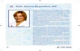 MUDr. Katarína Bergendiová, PhD. · diseases and immunology for the top-team of athletes preparing for Olympic Games and other major sport events, where she combines her hobby (sport)