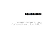 BEDIENUNGSANLEITUNG Pro-Ject Stream Box DS2 T · 2018. 12. 6. · Pro-Ject Stream Box DS2 T Wir bedanken uns für den Kauf der Stream Box DS2 T von Pro-Ject Audio Systems. Warnt vor