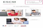 E-LEARNING - ESCM · Web Marketing • MSE Management et Stratégie d'Entreprise • MRH Ressources Humaines • MEC Communication • MFI Finances • MODD Opérationnel du Développement