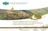Réserve Naturelle Régionale CÔTE DE MANCY · l’environnement, offrant un excellent outil pédagogique. Classée par le Conseil régional, la Réserve est gérée depuis 2013