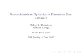 Non-archimedean Dynamics in Dimension One: Lecture 3swc.math.arizona.edu/aws/2010/2010BenedettoLectureNotes3.pdfLecture 3 Robert L. Benedetto Amherst College Arizona Winter School