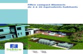 Filtre compact Biomeris de 4 à 20 équivalents-habitants · NOUVEAU support média innovant et breveté Prétraitement fosse toutes eaux raitement filtre Biomeris 1 – Un prétraitement