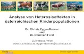 Analyse von Heterosiseffekten in österreichischen …eb75bd19-4632-4835-9d82... · 2019. 3. 19. · Christa Egger-Danner Zuchtpopulationen in Österreich 1998 - 2004 1998 2004 Differenz