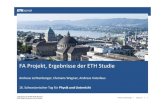 FA Projekt, Ergebnisse der ETH Studie · Test Clicker Session Monitoring Tool | | Laboratory for Solid State Physics Solid State Dynamics and Education § Thema: Kinemak § Umfang: