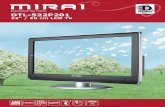 EDNord - Mirai LCD TV 22' DTL-522P201 Specifikationer · DTL-522P201 22" / 56 cm LCD TV WXGA+ 1680 x1050 Contrast 700:1 5 Ultra Fastms Teletext pages 1000 EDNord - Istedgade 37A -