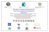 Béni Mellal le 14, 15 & 16 Novembre 2012 14-16 November ...12_PROGRAMME.pdf · 1st International Colloquium REZAS’12, Beni Mellal (Morocco), 14-16 Nov. 2012 / Programme: "Water