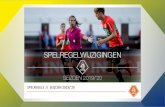 Nieuwe spelregels 2019-2020 - emplina.nl · SPELREGELS // SEIZOEN 2019/'20 KNVB REGEL 13 - De vrije schoppen Bij een verdedigende muur van tenminste drie (3) verdedigers, moeten alle