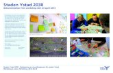 Staden Ystad 2030 · Staden Ystad 2030 - fördupning av översiktsplanen för staden Ystad Workshop 2, tema: förtätning, 2013-04-23 Enskild uppgift - analys av nuläge • Stadskärnan