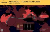 AMERIGO - TURKEY EXPORTS · Aliaga TURKEY EGYPT Izmir Antalya Gebze Mersin Limassol Iskenderun Istanbul Haydarpasa Piraeus ALGERIA LIBYA Poti Novorossiysk Odessa Constanza Varna UKRAINE