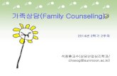 가족상담(Family Counseling) - KOCWcontents.kocw.net/KOCW/document/2014/Sunmoon/seogchangho...매스미디어의발달로인한가족커뮤니케이션의 양적․질적감소