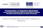 Fundamentos en Ingeniería Electrónica...Sesión 19: Aplicaciones de circuitos digitales (II). Memorias Fundamentos en Ingeniería Electrónica Grado en Ingeniería Electrónica Industrial