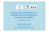 Environmental Remediation in Off-site of Fukushima Dai-ichi ......Report to the Minister of the Environment Application It is stipulated by MOE’s ordinance that the waste applied