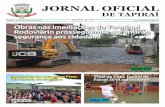 JORNAL OFICIAL · 2019. 11. 5. · JORNAL OFICIAL DE TAPIRAÍ Tapiraí, 31 de Outubro de 2019 DISTRIBUIÇÃO GRATUITA Ano VIII - Nº 102 Obras nas imediações do Terminal Rodoviário