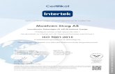 Certifikat - Moelven€¦ · certificate.validation@intertek.com eller genom att scanna koden till höger med en smartphone. Certifikatet förblir Interteks egendom och återsänds