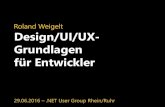 Roland Weigelt Design/UI/UX- Grundlagen für Entwickler · Design-Prinzipien ... Diese wirken auch über größere Entfernung hinweg. Eine rechtsbündige Ausrichtung schafft starke
