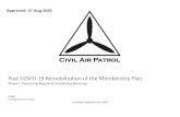 Pﾗゲデ COVID RWﾏﾗHｷﾉｷ┣;デｷﾗﾐ ﾗa デRW …...resume to subordinate units Lt Col Szokol 31 July 2020 Pending Pending Pending Phase I plan approval 1.7. Task