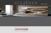 PP Cubo:Layout 1 · cubo presents a new furnishing idea with high-value solid wooden units. In this recommended combination, the wide units alternate with the horizontal ribbed structure