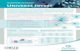 INVESTIČNÍ PROGRAM UNIVERSE INVEST€¦ · Před rozhodnutím investovat v rámci investičního programu Universe Invest by měl potenciální investor věnovat pozornost obsahu