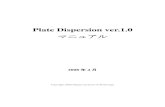Plate Dispersion ver.1 - Nagoya Institute of Technologyguidedwave.web.nitech.ac.jp/Download/PlateDispersion...Plate Dispersion ver.1.0 マニュアル 2008.4 2 1．Plate Dispersion