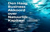 Den Haag Business Akkoord over Natuurlijk Kapitaal · 1 Natuurlijk kapitaal in de dagelijkse praktijk op duurzame wijze benutten en het gebruik ervan binnen de grenzen van de draagkracht