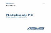 Notebook PC - Asus · Notebook PC Manual electronic Ediție revizuită V3 Iunie 2015 RO10476. 2 Manual electronic pentru notebook Informaţii referitoare la drepturile de autor Nicio