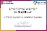 PATENT SİSTEMİ VE PATENT ÖN ARAŞTIRMASI · 1.1. Patent Sistemine İlişkin Temel Kavramlar 1.2. Üniversitemizde Patent Süreci ve Teşvikler ... Endüstriyel Tasarım - Güzel
