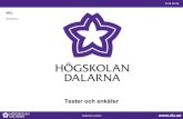 Workshop 4 - Högskolan Dalarnaikt.du.se/manual/blackboard/tipstricks/learn_testerenkater.pdf · 2018-05-08 Katarina Lindahl Infotext på Learn om tester, enkäter och frågebanker