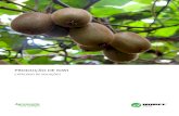 Produção de Kiwi - Grupo Hubel · Bioestimulante completamente solúvel em água, com aminoácidos, extrato de algas marinhas Ascophyllum nodosum , macro e micronutrientes. extrato