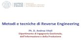 Metodi e tecniche di Reverse Engineering Reverse Engineering.pdf · Università degli Studi di Bergamo Andrea VITALI 4 4 3D Data Capture sistema di acquisizione 3D: strumenti e tecnologie