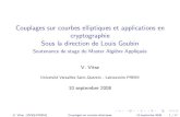 Laboratoire de mathématiques - Couplages sur courbes … · 2012. 9. 25. · Couplages sur courbes elliptiques et applications en cryptographie Sous la direction de Louis Goubin