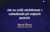 Martin Šimko - WordCamp Praha 24.2.2018 – 24. 2. 2018 – VŠE … · 2018. 3. 16. · 63 Klíčové slovo ! měsíční hledanost G CPC v AdWords Měsíční hodnota FS Roční
