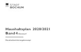 Haushaltsplan 2020/2021 - Entwurf - Band 4 ...€¦ · 63 I 01 2110290036 Einführung "Kommunales Amtsblatt" -5.000 -5.000 -5.000 -5.000 Produktgruppe 1103 - Gleichstellung von Frau