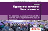 5. BRIEFING Égalité entre les sexes - EPSU · 4 Principales initiatives prises a Adoption d’une nouvelle feuille de route pour l’égalité des sexes a Action coordonnée à