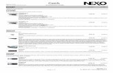 Změna cen a technických parametrů vyhrazena NXAMP bez DPH ...data.musicdata.cz/cenik-nexo.pdf · pro plnou kompatibilitu s NEXO a dalším uchycovacím příslušenstvím, včetně