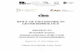 INVESTICE DO ROZVOJE VZDĚLÁVÁNÍ · 2015. 3. 9. · 1 ROLE OF FIELDWORK IN GEOMORPHOLOGY ABSTRACTS (Extended version) Annual conference of the Czech Association of Geomorphologists