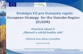 Stratégia EÚ pre Duajský regió - VUVH€¦ · Stratégia EÚ pre Duajský regió-Vznik 2010, prijatáRadou EÚ2011- Rotujúcepredsed víctvov ráci EUSDR –Slove vskárepublika