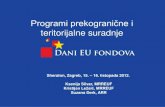 Programi prekogranične i teritorijalne suradnjearhiva.strukturnifondovi.hr/UserDocsImages/dani_eu... · 2014. 3. 4. · Projekt Marijanski hodočasnički put ... DANUBE FLOODRISK