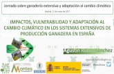 IMPACTOS, VULNERABILIDAD Y ADAPTACIÓN AL CAMBIO …€¦ · PRODUCCIÓN GANADERA EN ESPAÑA Jornada sobre ganadería extensiva y adaptación al cambio climático Madrid, 11 de mayo