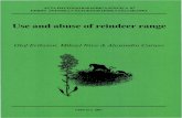 Use and abuse of reindeer range - DiVA portal565327/FULLTEXT01.pdf · 2013. 1. 8. · The reindeer 1.1 Origin 1.2 Reindeer feeding Pastures in the mountain birch woodlands 1.3 Fertility