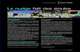 Le nudge fait des émules · 2018. 5. 16. · Nudge Challenge Greenpeace, visant à concevoir des idées de nudge encourageant une consommation alimentaire responsable. Le jury a