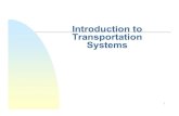 Introduction to Transportation Systems - MIT...Transportation and Change Changes resulting from the Interstate in the U.S. The intercity trucking industry was formed and a financial