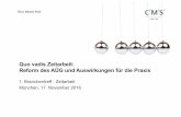 Quo vadis Zeitarbeit: Reform des AÜG und Auswirkungen für die …branchentreff-zeitarbeit.de/wp-content/uploads/2016/11/FPE_BT... · • Ankündigung einer AÜG-Reform zur stärkeren