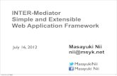 INTER-Mediator Simple and Extensible Web Application ...inter-mediator.com/archives/FM-CWPUG-2012-IM.pdfRecap of the Demo Basic Procedure: •Create PHP ﬁle with the deﬁnitions